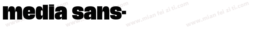 media sans字体转换